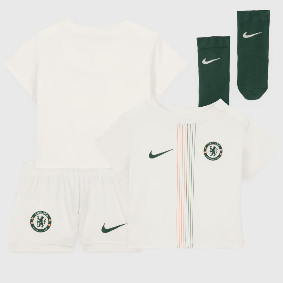 เสื้อเด็กเชลซี Away Stadium MiniKit 2025-26 ของแท้