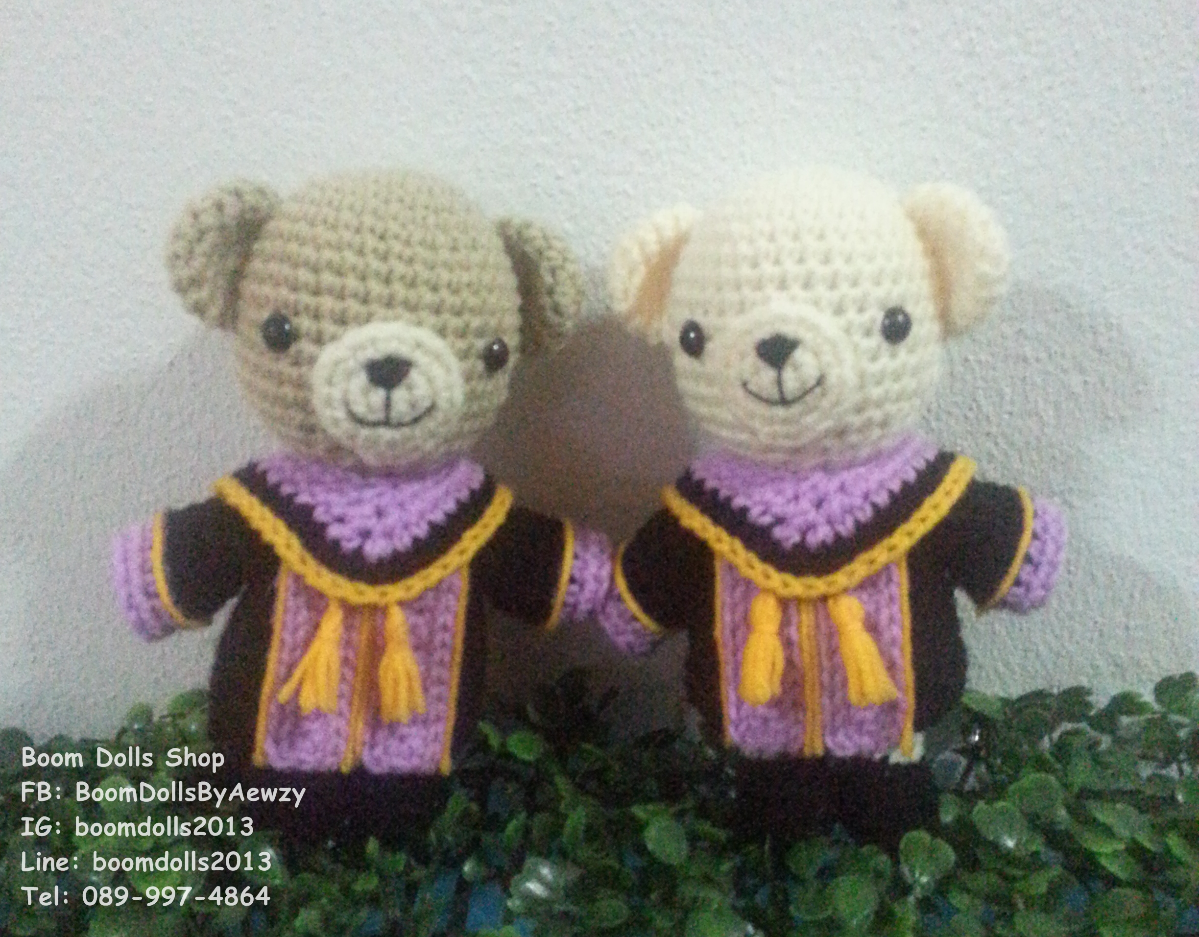 ตุ๊กตาถักรับปริญญา ม.พะเยา ขนาด 6 นิ้ว แบบ B