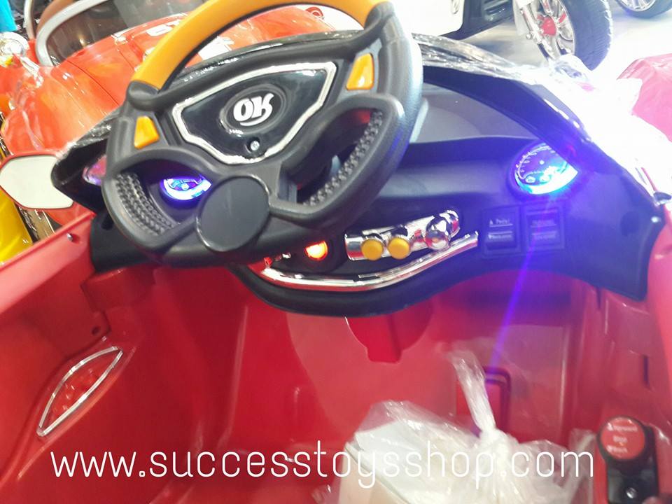 รถแบตเตอรี่เด็กนั่งไฟฟ้า รุ่น je116 มี3 สี ขาว เหลือง แดง