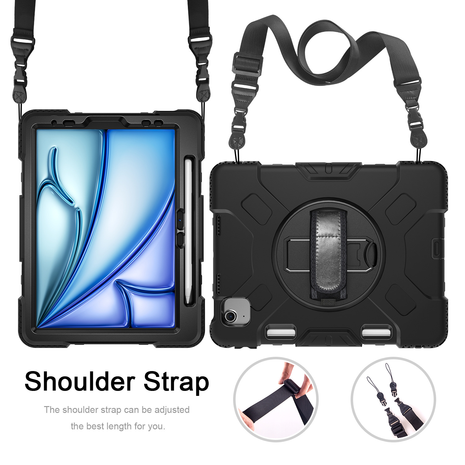 [Multi Function] เคสกันกระแทก เคส iPad Air6 13 นิ้ว พร้อมสายสะพาย