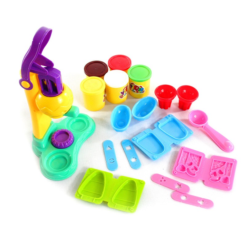 ของเล่นทำไอศครีม พร้อมแป้งโดว์ 5 กระปุก