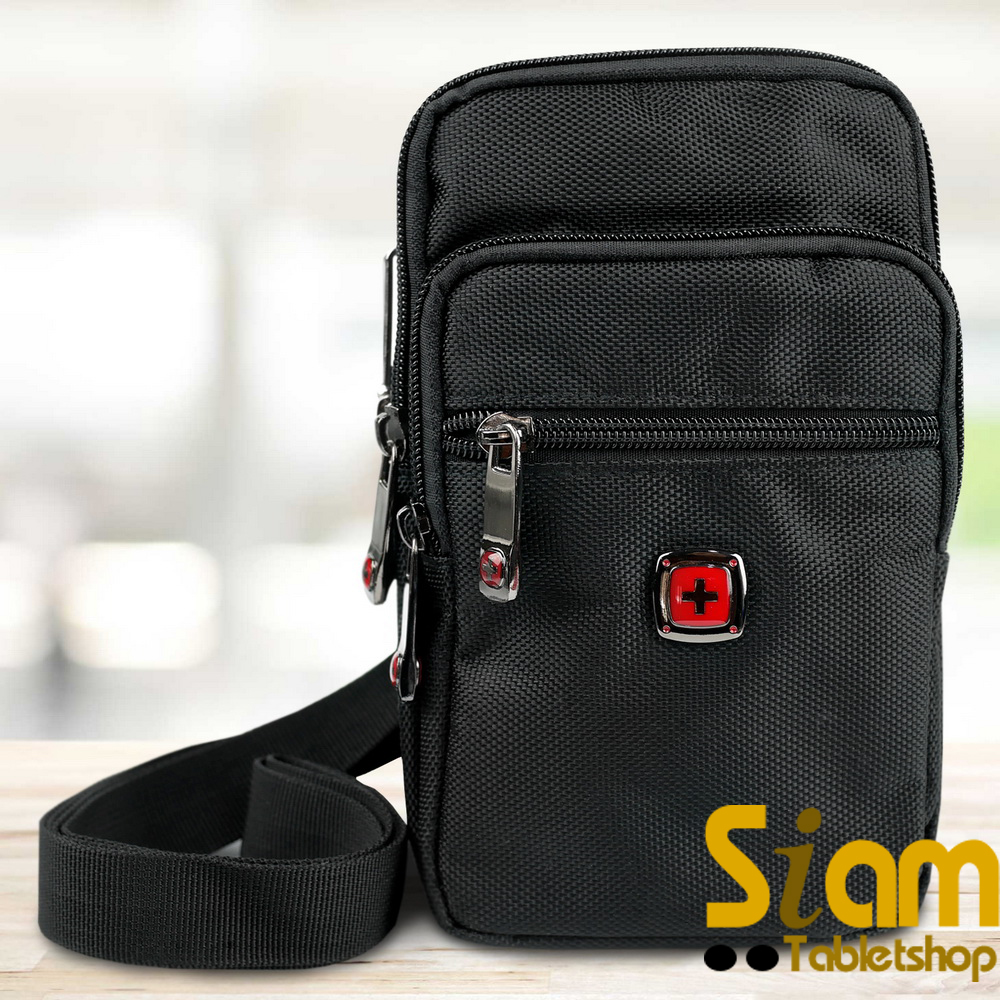 DAKAR กระเป๋าหนังคาดเอว แนวตั้ง ใส่มือถือขนาด 5 - 6.7 นิ้ว (053)