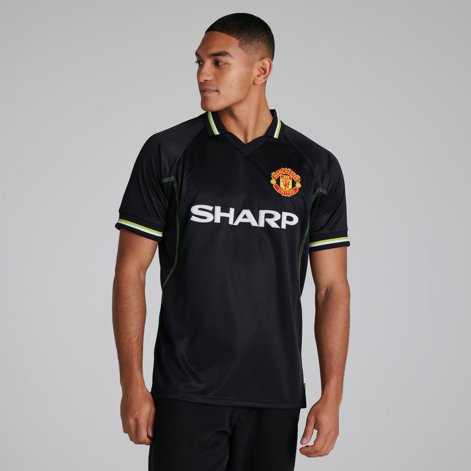 เสื้อย้อนยุคแมนเชสเตอร์ ยูไนเต็ด 1998-99 Retro Third ของแท้
