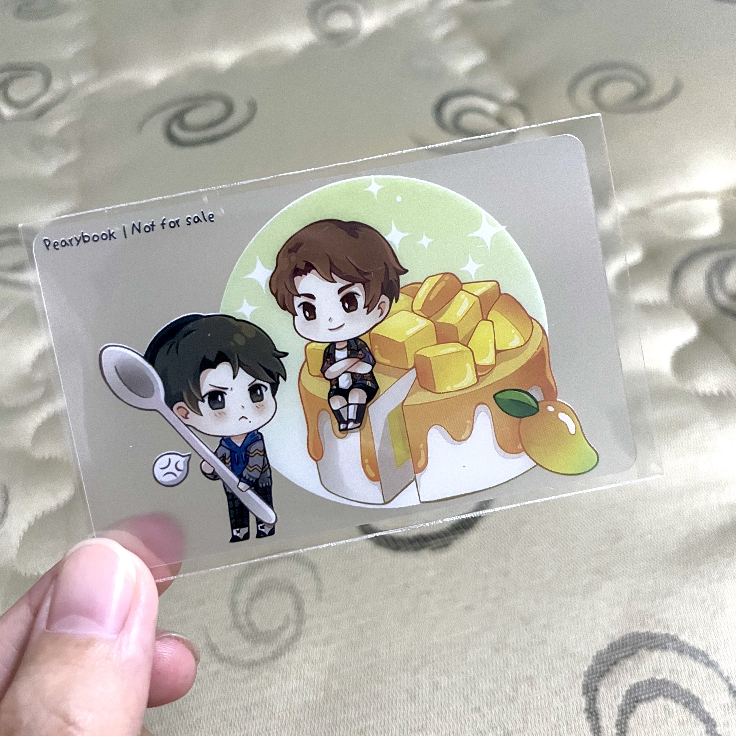 มินิสแตนดี้ การ์ดขุ่น สติ้กเกอร์ ป๋อจ้านกับเค้กมะม่วงลายเส้น Luluke