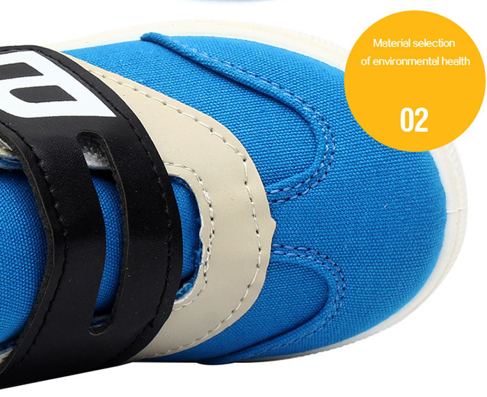 รองเท้าผ้าใบผ้าเด็ก รองเท้าผ้าใบเด็กผู้ชาย B.boy ดาวธงอเมริกา สีฟ้าเทาดำ Size 21-32