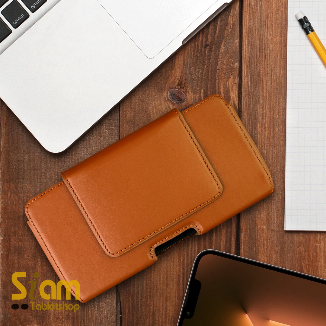 กระเป๋า คาดเอว หนังวัว สำหรับ มือถือ 5.5 - 6.7 นิ้ว สไตล์อิตาลี