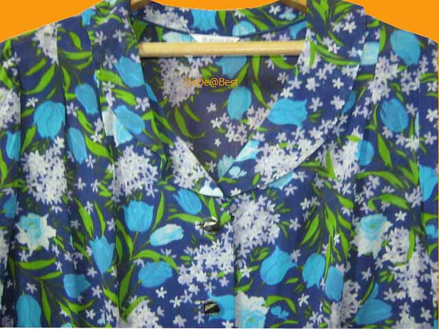 ขายแล้วค่ะ D33:Vintage dress เดรสวินเทจลายดอกไม้พร้อมเข็มขัด❤