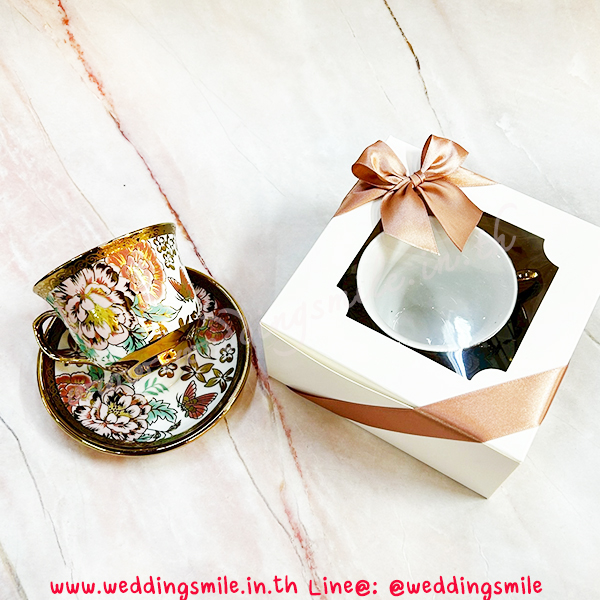 ของชำร่วยงานแต่งงาน, ของที่ระลึกแจกงานแต่ง, แก้วกาแฟสวยๆ , แ้กวกาแฟลายดอกไม้, แจกแก้วกาแฟงานแต่ง, แก้วกาแฟจานรองแก้ว, ของรับไหว้, ของรับไหว้ผู้ใหญ่, ของรับไหว้งานแต่งงาน, ชุดรับไหว้งานแต่ง, ชุดแก้วรับไหว้, แก้วกาแฟลายทอง 