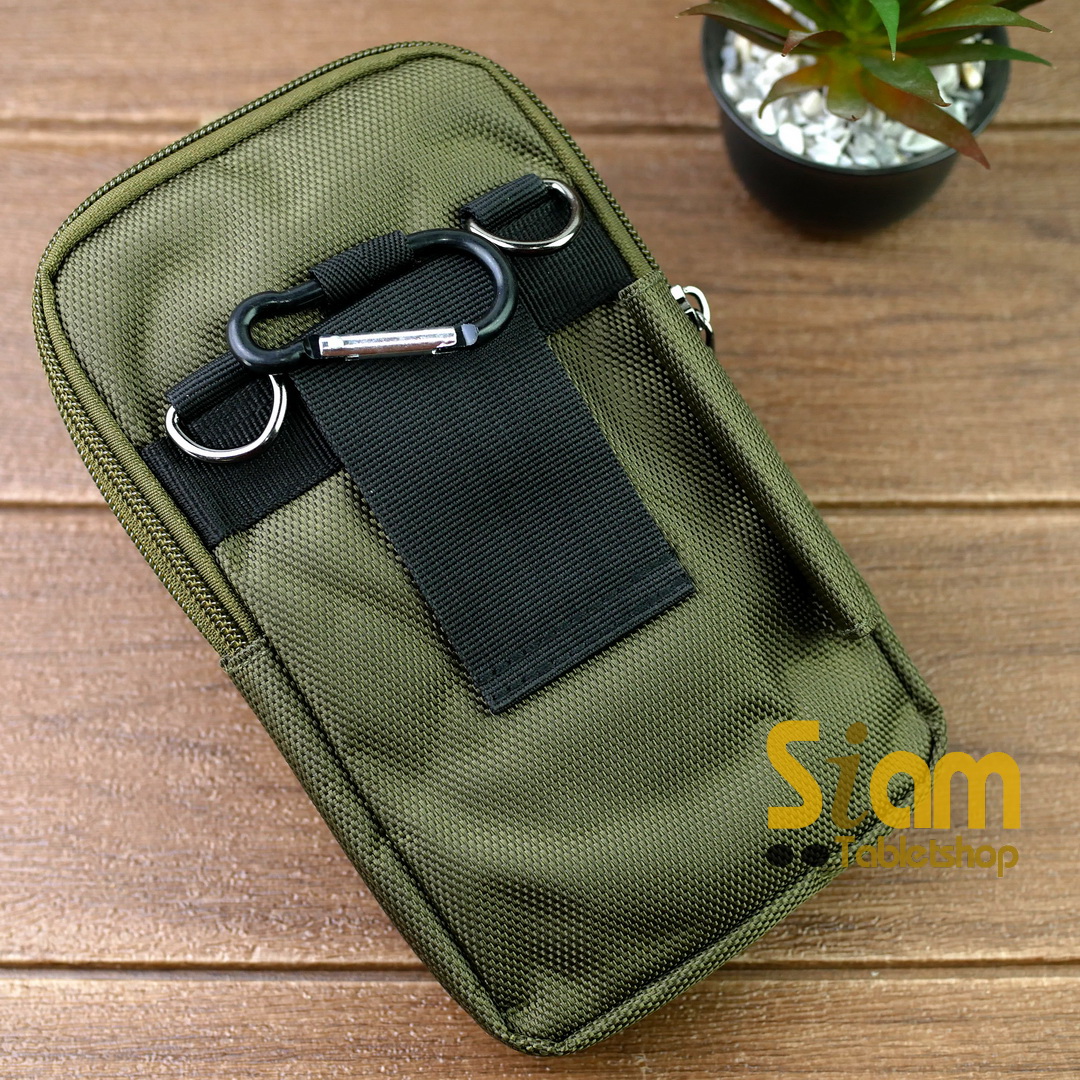 DAKAR กระเป๋าหนังคาดเอว แนวตั้ง ใส่มือถือขนาด 5 - 6.7 นิ้ว (099)