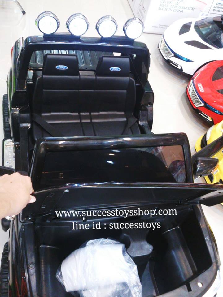 DK3646BK รถแบตเตอรี่เด็กนั่งไฟฟ้า Ford Ranger 2มอเตอร์ สีดำ