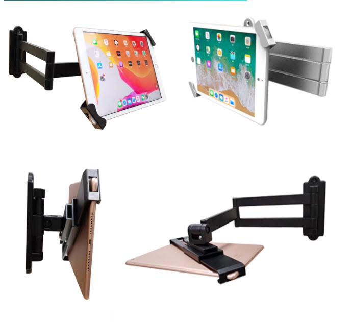 Foldable Tablet Wall Mount Holder ที่จับ แท็บเล็ต สำหรับ แท็บเล็ต 9.7 - 12.9 นิ้ว ยึดกับผนัง(WK002)