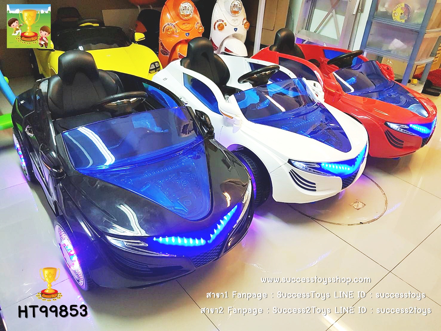 HT99853 รถแบตเตอรี่เด็กนั่งไฟฟ้า ยี่ห้อ BMW V8 มี3สี แดง ขาว ดำ