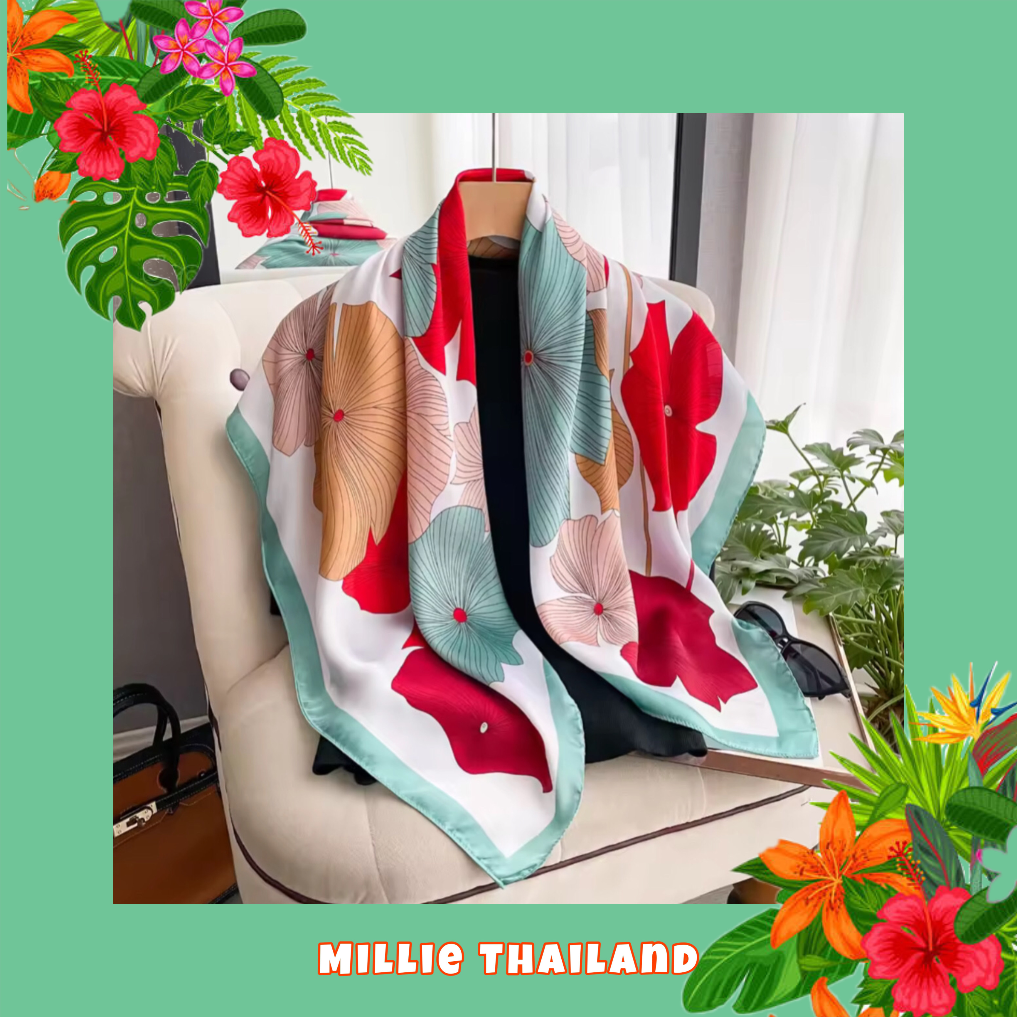 ผ้าพันคอ 90*90 ซม.