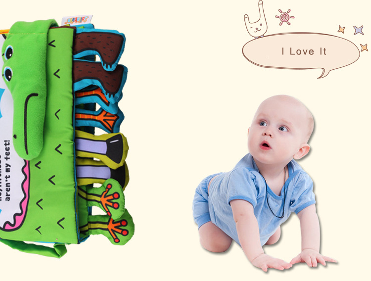 หนังสือผ้าทายปัญหา Whose feet? by Jollybaby