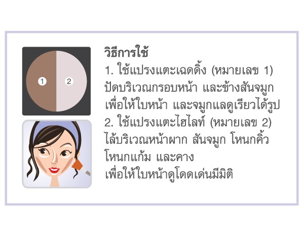 Cute Press Color Fantasy Shading and Hilight Powder เนรมิตใบหน้าเรียวสวยได้รูป แลดูมีมิติได้ดั่งใจ