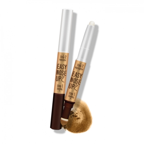 *พร้อมส่ง* Cathy Doll 2 Step! Easy Nose Up ปากกาดั้งโด่ง 2in1 เป็นทั้งไฮไลท์และเฉดดิ้งในแท่งเดียว สร้างจมูกพุ่งปลายหยดน้ำได้ง่ายๆ ช่วยเพิ่มมิติให้สันจมูกดูพุ่งแบบสาวเกาหลีในพริบตา อีกทั้งยังช่วยแก้ไขจุดต่างๆให้หน้าดูเรียว พร้อมหัวฟองน้ำเกลี่ยง่าย