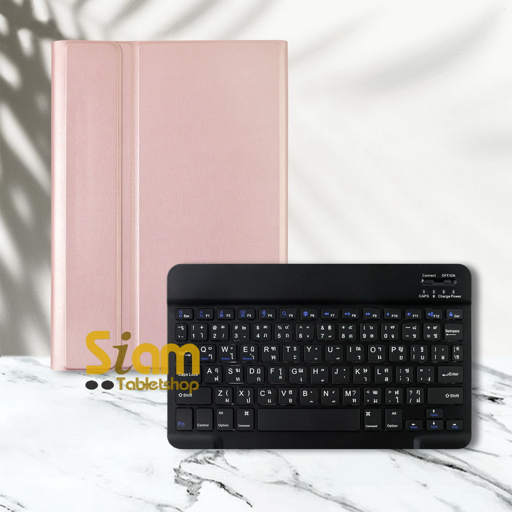 [แป้นไทย 🇹🇭 ] เคสคีย์บอร์ด บลูทูธ ไร้สาย มีรางปากกา เคส Samsung Galaxy Tab S7 Plus / S7 FE