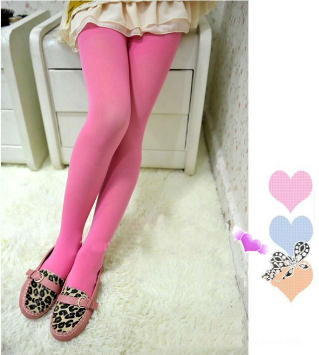 ถุงน่องสี เด็กหญิง มีสีดำ ฟ้า ชมพู และ ขาว