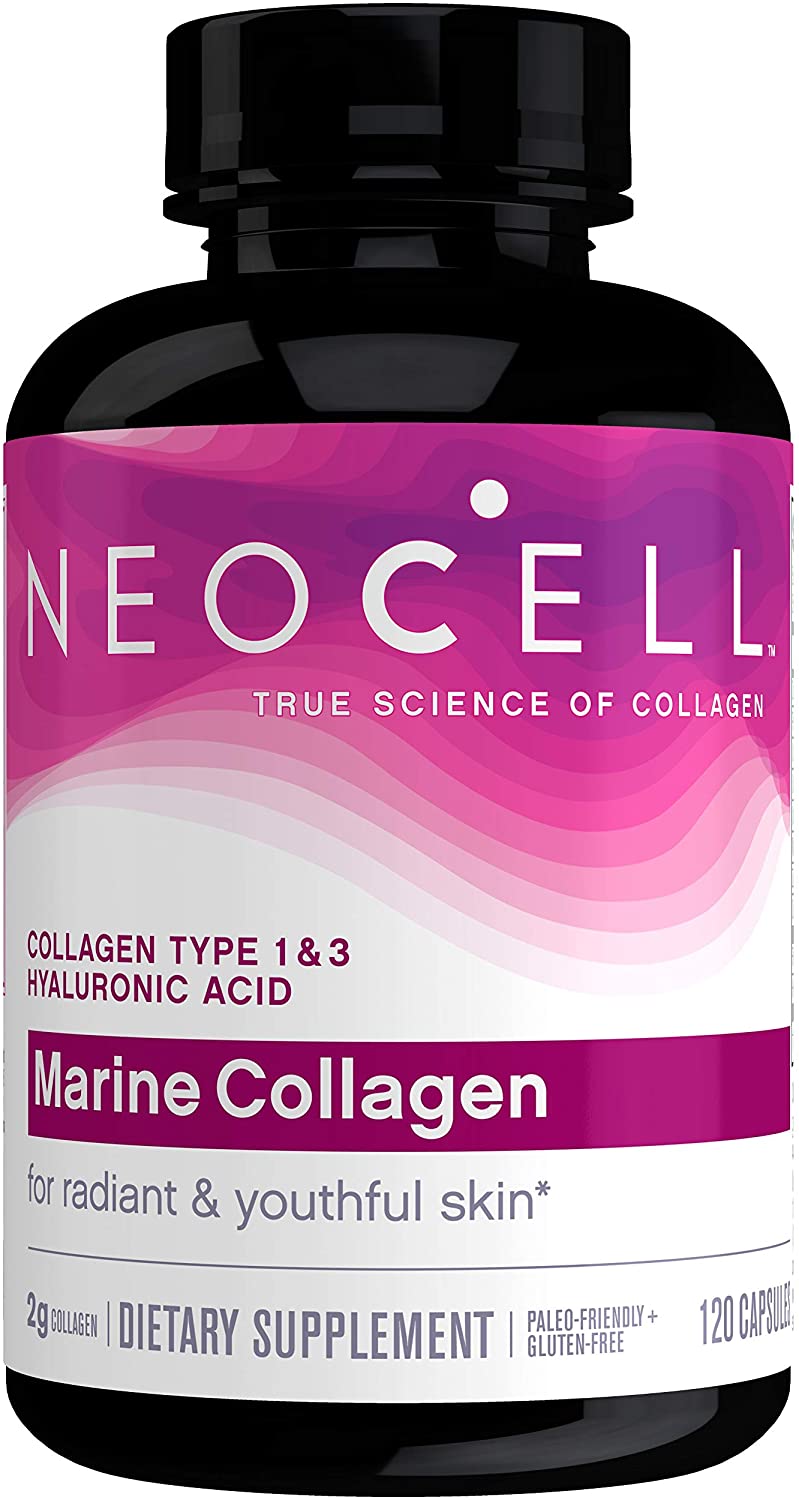 Neocell Marine Collagen type 1&3 + Hyaluronic Acid 120 แคปซูล
