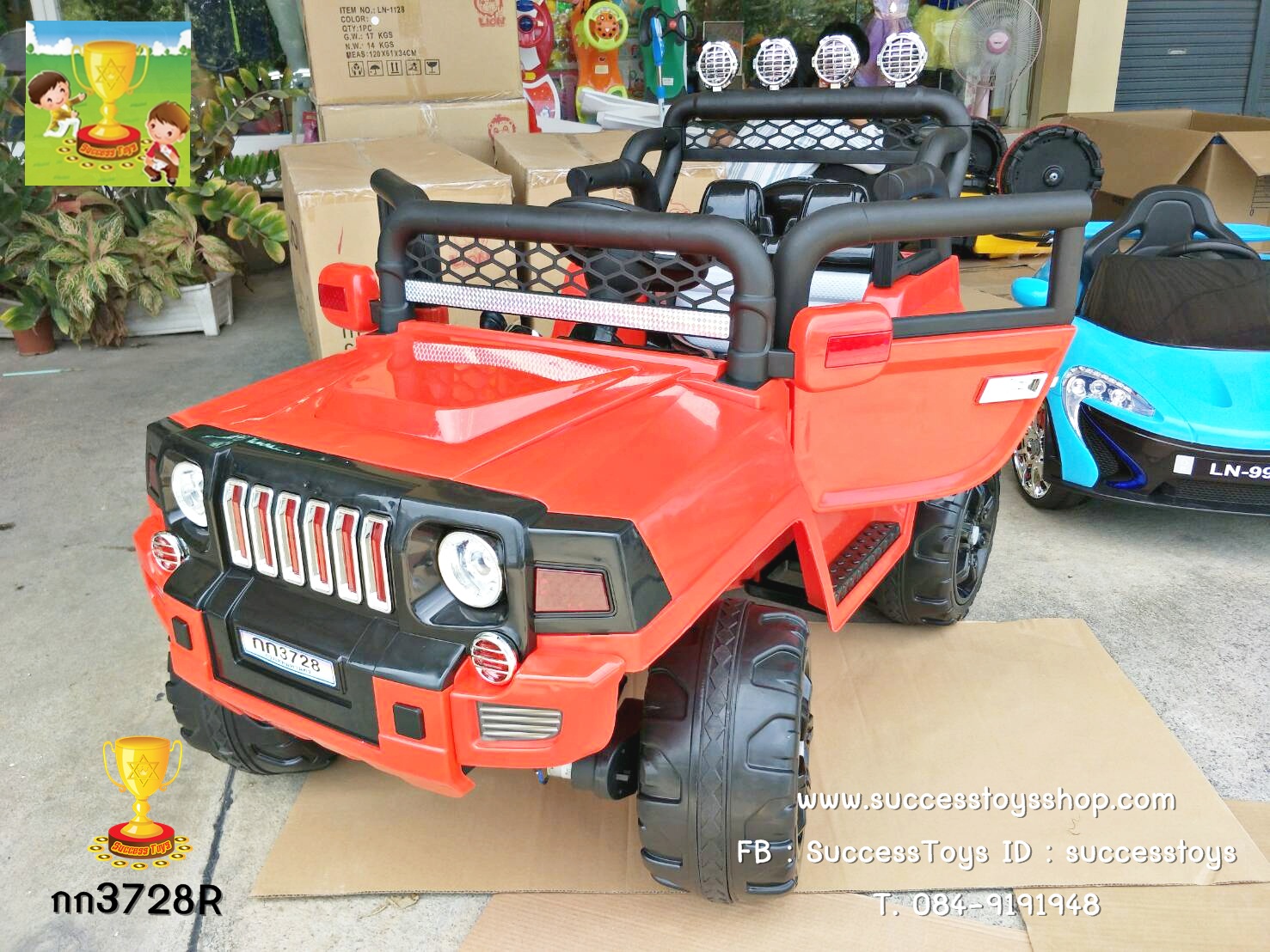 กก3728R รถจี๊ป 4wd ขับ4ล้อ มอเตอร์4ตัว
