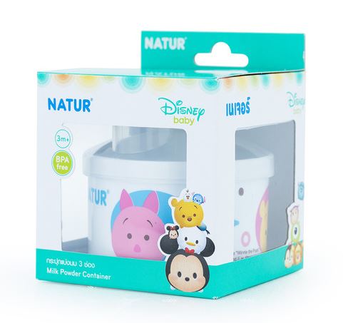 กระปุกแบ่งนม 3 ช่อง Natur รุ่น Tsum Tsum