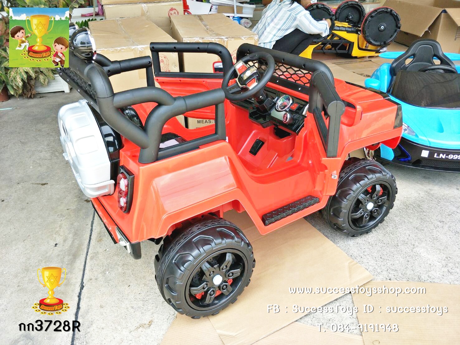 กก3728R รถจี๊ป 4wd ขับ4ล้อ มอเตอร์4ตัว