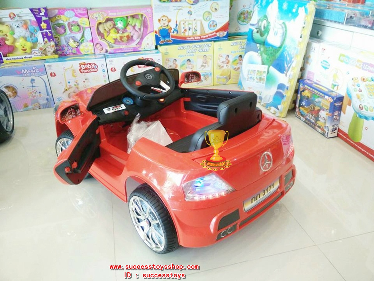 BJ3170Y รถแบตเตอรี่เด็กนั่งไฟฟ้า ยี่ห้อเบนซ์ มี4สี แดง เหลือง เขียว ขาว