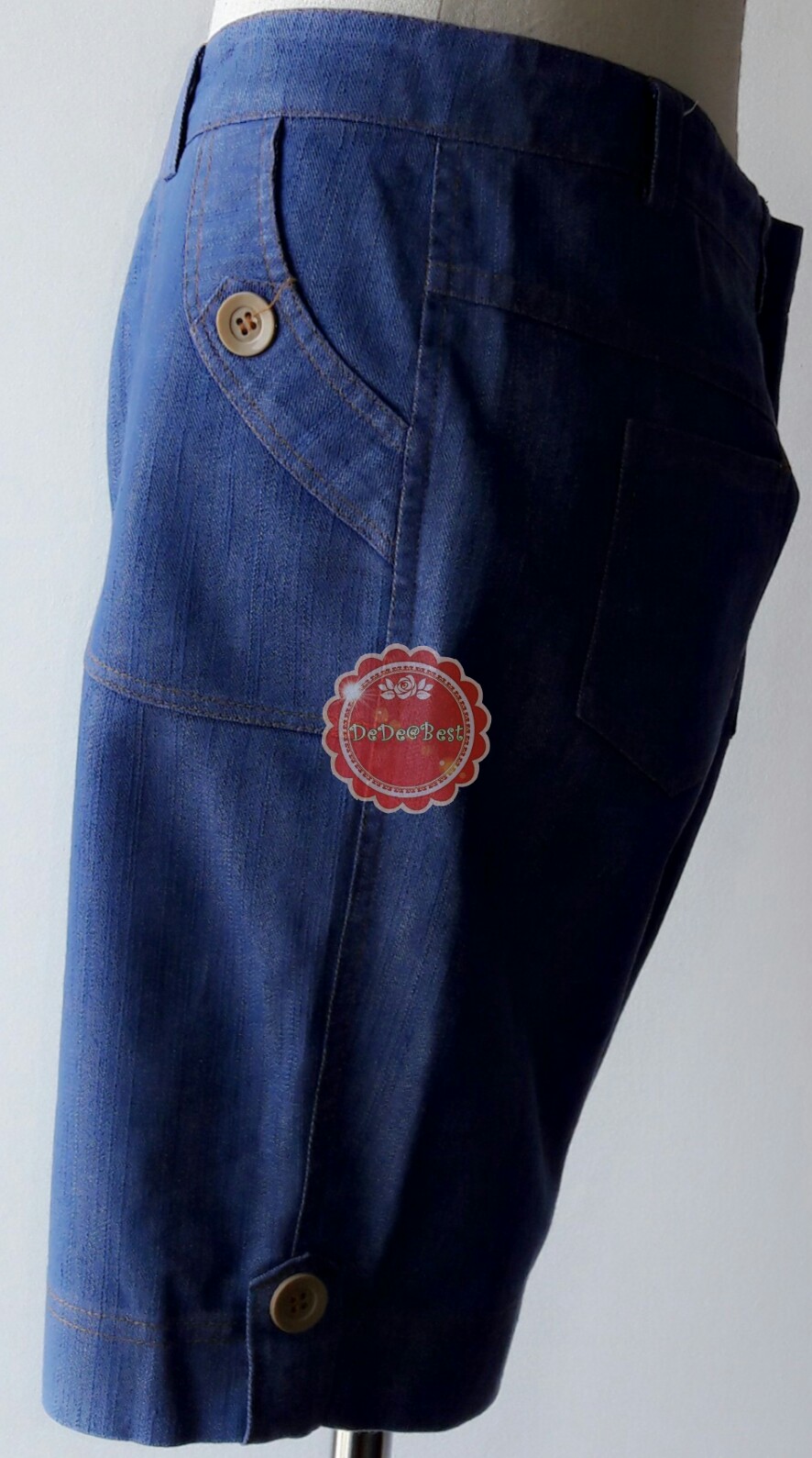 P3:2nd hand pants กางเกงขาสั้นผ้าสียีนส์