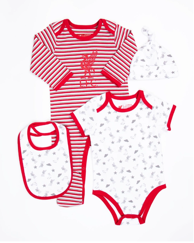 เสื้อเด็กลิเวอร์พูล Baby 4 Piece Stripe Set ของแท้