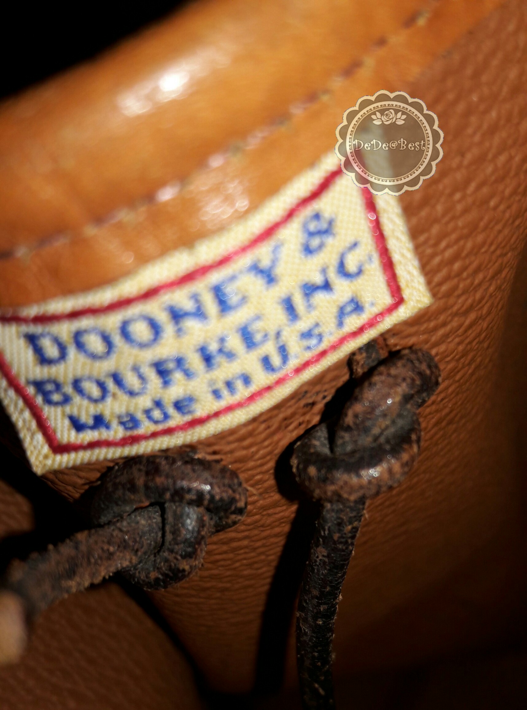 ขายแล้วค่ะ B53 :Vintage leather bag กระเป๋าถือใบสวย กระเป๋าหนังแท้ made in USA❤