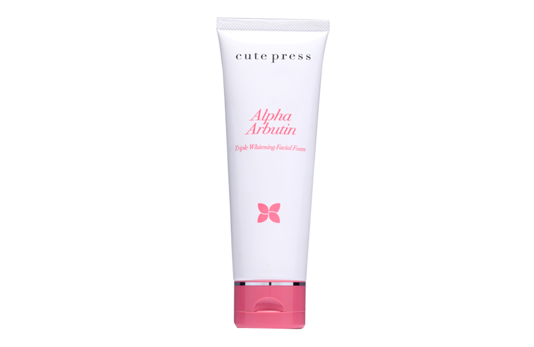 Cute Press Alpha Arbutin Triple Whitening Facial Foam โฟมล้างหน้าอัลฟ่าอาร์บูตินทริปเปิ้ลไวท์ สูตรอ่อนโยน เพื่อผิวกระจ่างใส