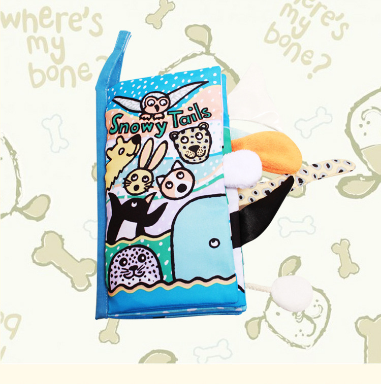 หนังสือผ้าสัตว์แถบฤดูหนาว Snowy Tail by Jollybaby