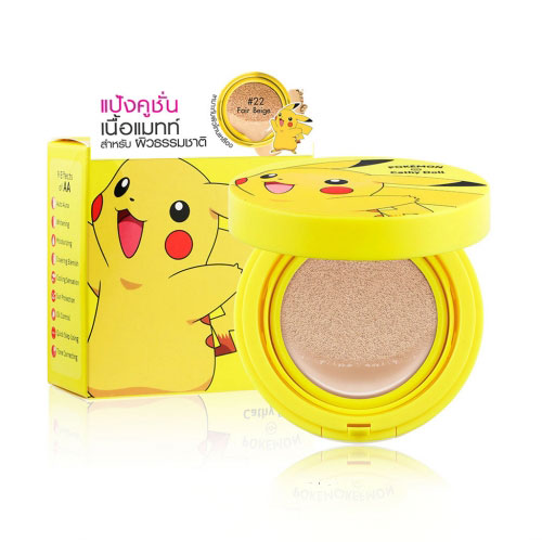 Karmart Cathy Doll AA Matte Powder Cushion Oil Control SPF50 PA+++ Pokemon Edition แป้งคุชชั่นเนื้อแมทท์ ผสมสารสกัดจากทรีทีออยล์ช่วยลดการเกิดสิว ผสมสมุนไพรเกาหลีช่วยลดเลือนรอยดำจากสิว รอยแผลเป็น พร้อมปรับผิวกระจ่างใส