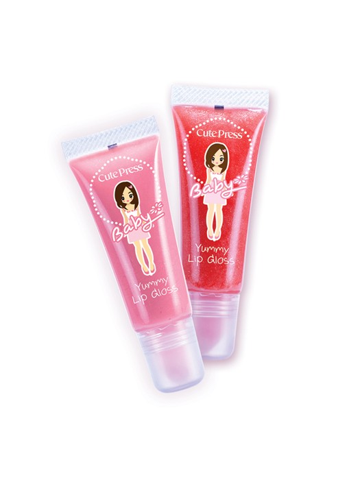 Cute Press Baby Yummy Lip Gloss กลอสกลิ่นหอมหวาน ทำให้ปากน่ารักน่าจุ๊บ