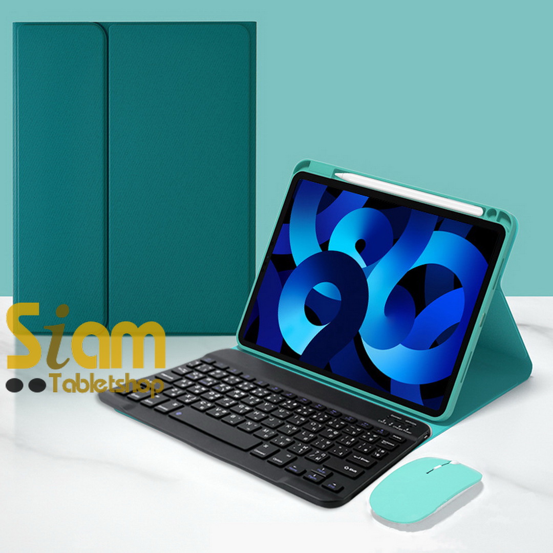 เคสคีย์บอร์ด เคส iPad Gen10 10.9 / A16 Gen 11 มีรางปากกาฝั่งขวา แป้นพิมพ์ไทย