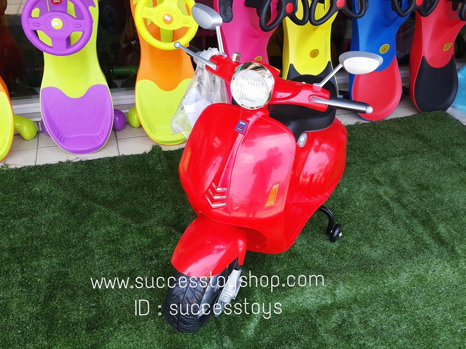 รถมอเตอร์ไซค์เวสป้า รุ่น CC3172 มี 4 สี ชมพู ดำ ขาว แดง