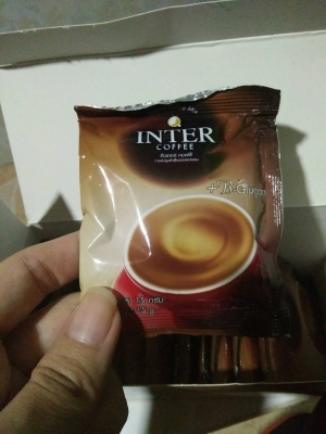 กาแฟอินเตอร์ (Inter Coffee) 7 กล่อง กล่องละ 250 บาท มีค่าส่ง 100 บาท
