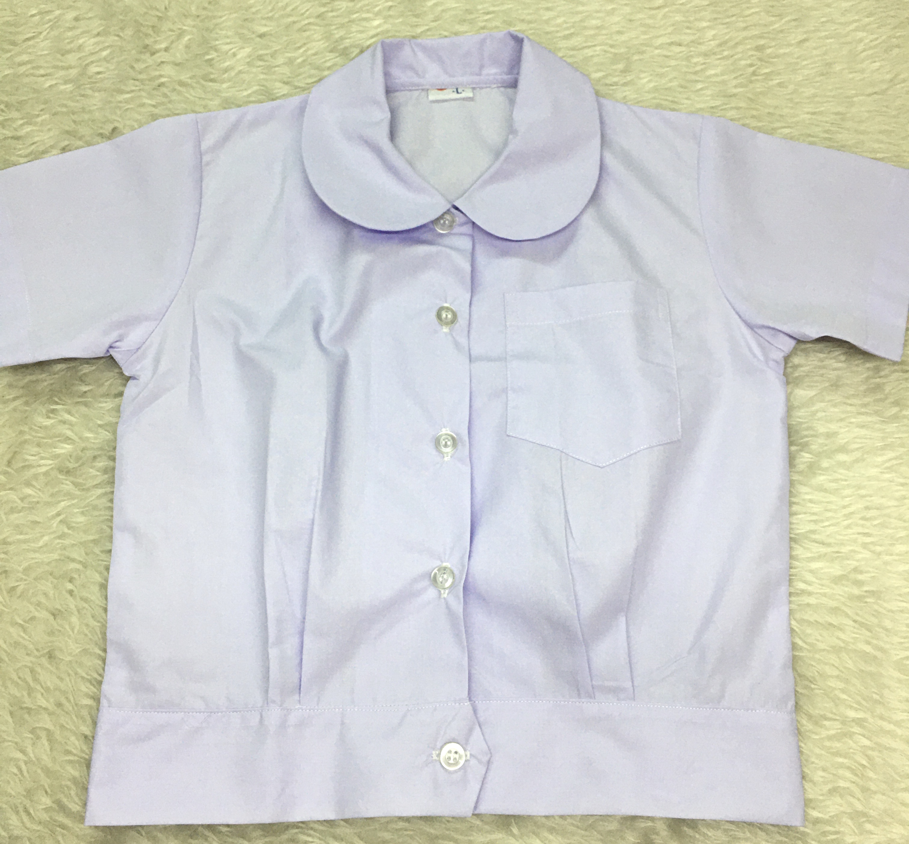 เสื้ออนุบาลคอบัว เอวบ๊อบ