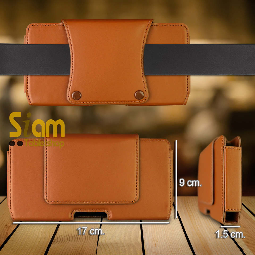 กระเป๋า คาดเอว หนังวัว สำหรับ มือถือ 5.5 - 6.7 นิ้ว สไตล์อิตาลี