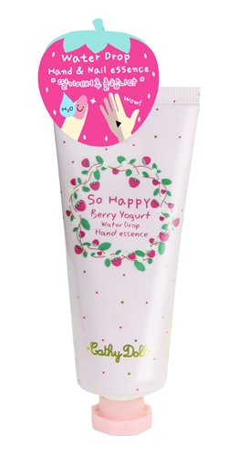 *พร้อมส่ง* Cathy Doll So Happy Berry Yogurt Water Drop Hand Essence เคที่ดอลล์ ครีมบำรุงมือและเล็บเบอร์รี่โยเกิร์ต เปลี่ยนมือและเล็บที่แห้งกร้านให้กลับเนียนนุ่มชุ่มชื่น