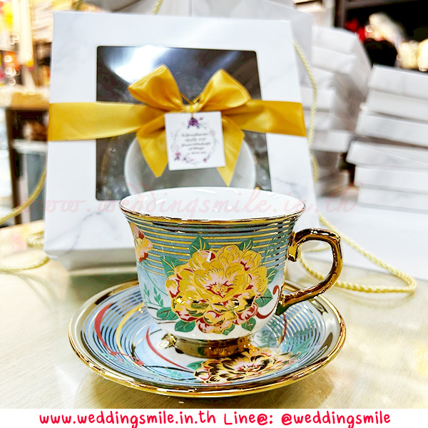 ของชำร่วยงานแต่งงาน, ของที่ระลึกแจกงานแต่ง, แก้วกาแฟสวยๆ , แ้กวกาแฟลายดอกไม้, แจกแก้วกาแฟงานแต่ง, แก้วกาแฟจานรองแก้ว, ของรับไหว้, ของรับไหว้ผู้ใหญ่, ของรับไหว้งานแต่งงาน, ชุดรับไหว้งานแต่ง, ชุดแก้วรับไหว้, แก้วกาแฟลายทอง 