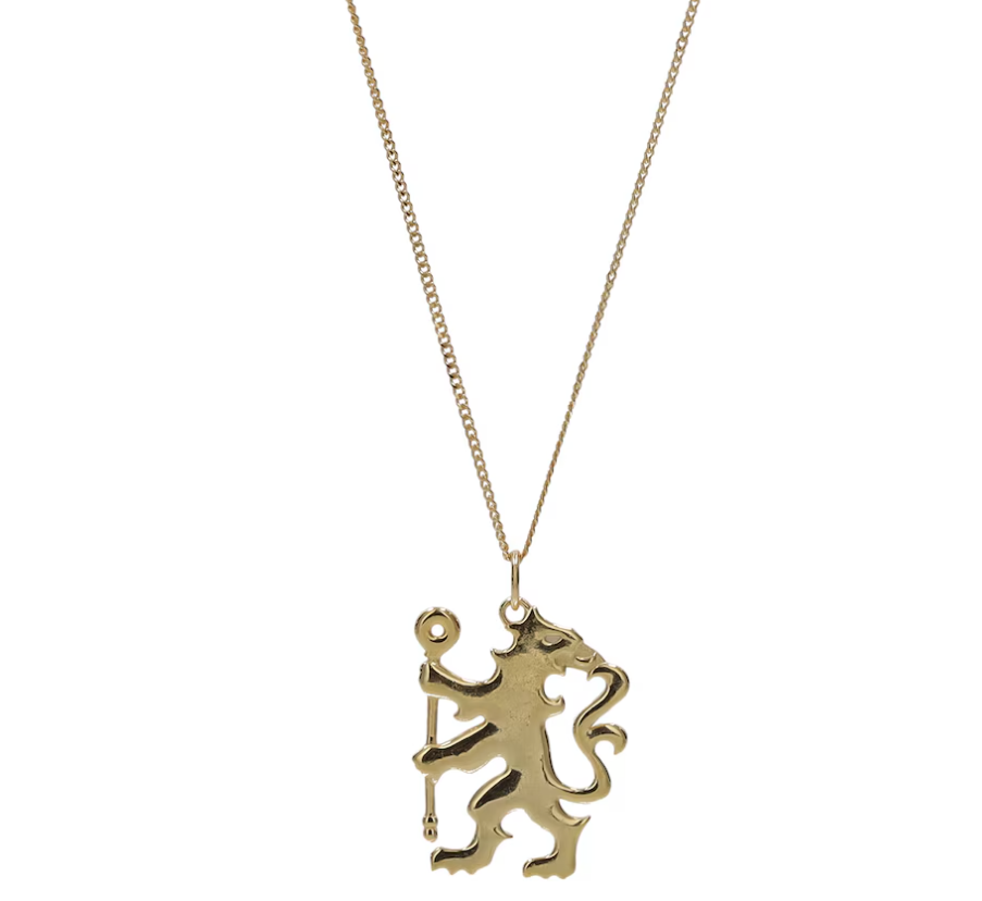 สร้อยคอเชลซี จี้ทอง Chelsea Lion Pendant and Chain 18ct Gold บรรจุกล่องของขวัญของแท้