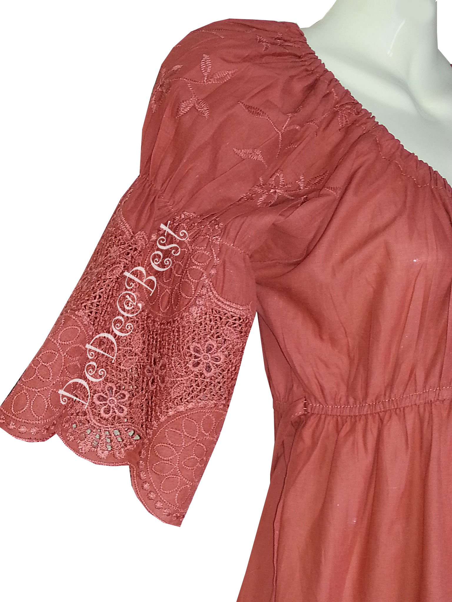 ขายแล้วค่ะ T72:First-hand top เสื้อแนววินเทจฉลุลายดอกไม้สวยมาก:สินค้าใหม่ป้ายห้อย!❤