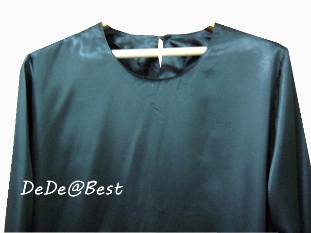 ขายแล้วค่ะ T42:Vintage top เสื้อวินเทจผ้าพริ้วสีดำแขนยาว❤