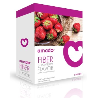 อมาโด้ ไฟเบอร์ ดีท๊อกซ์ Amado Fiber Detox 1 กล่องมี 5 ซอง