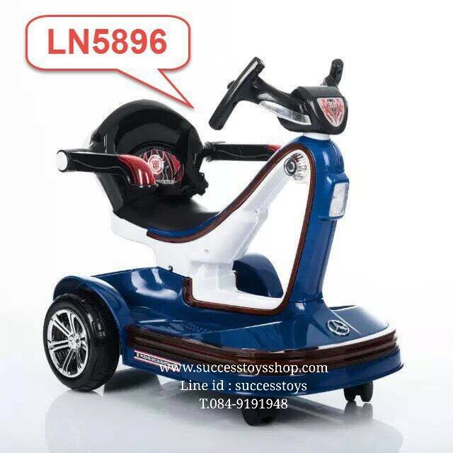 Ln5896 รถออโต้บอทมือโยก มีรีโมท (ไฟรอบคัน) เล่น usb ใส่ sd ได้ มี3สี ดำ ขาว น้ำเงิน