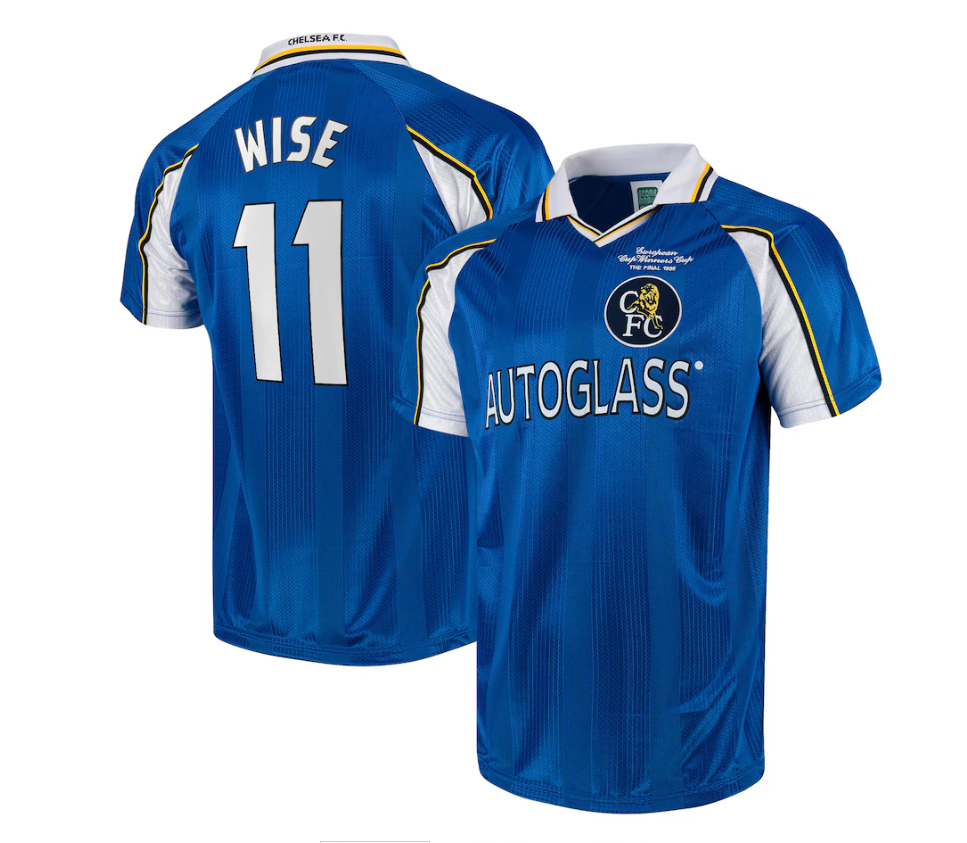 เสื้อเชลซีย้อนยุค 1998 ECWC Final ติดชื่อ Wise 11 ของแท้