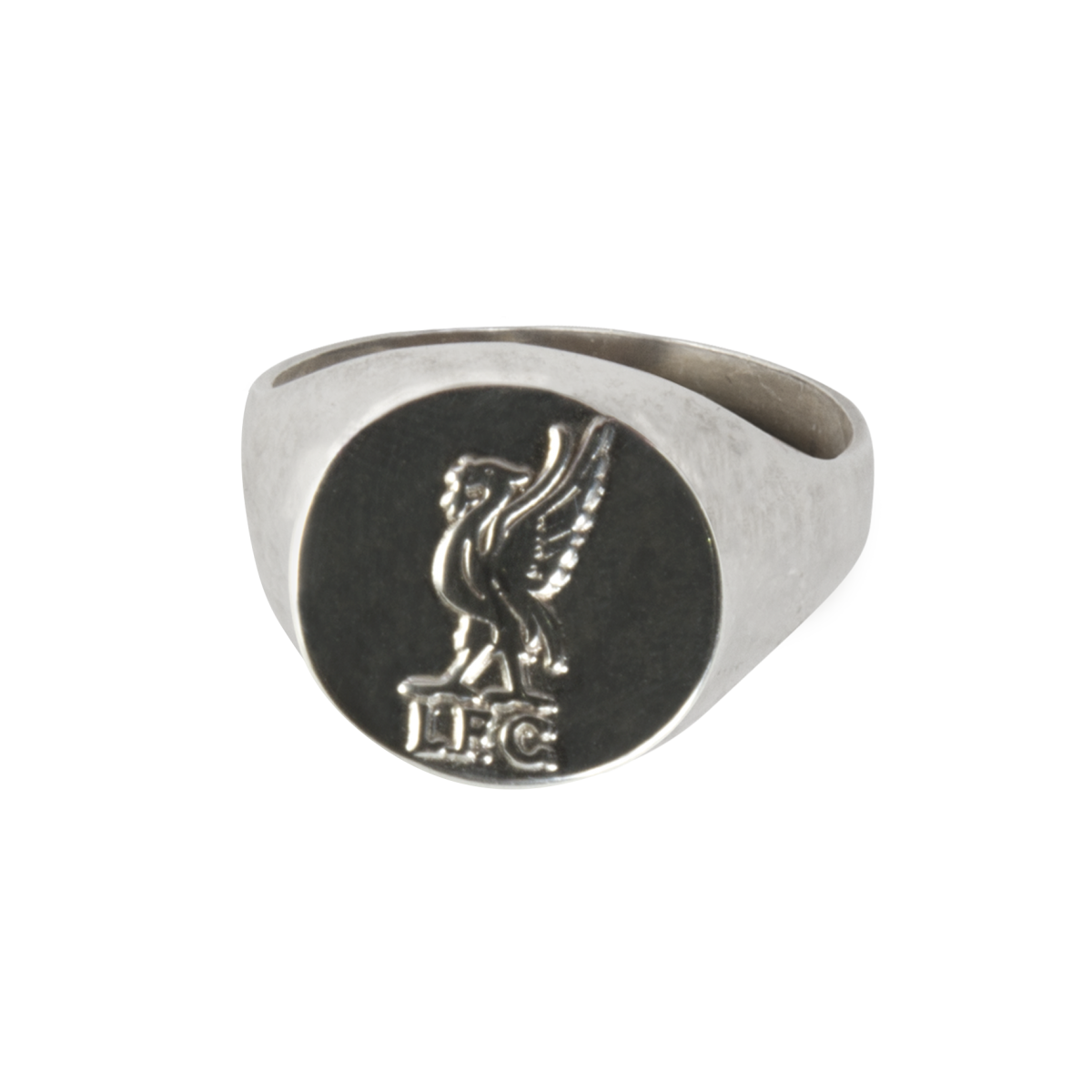 แหวนที่ระลึกลิเวอร์พูล ของแท้ 100% Liverpool FC Round Liverbird Silver Ring - Large