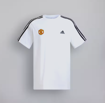 เสื้อทีเชิ้ตแมนเชสเตอร์ ยูไนเต็ด Essentials Single Jersey 3-Stripes ของแท้