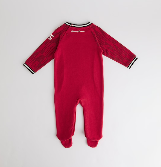 เสื้อเด็กแมนเชสเตอร์ ยูไนเต็ดสำหรับเด็กทารก 2025/26 Baby Home Sleepsuit ของแท้